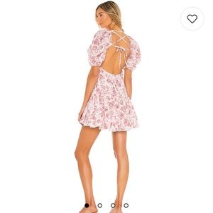 Mink Pink Red Floral Backless Dress *GET 40% OFF*
